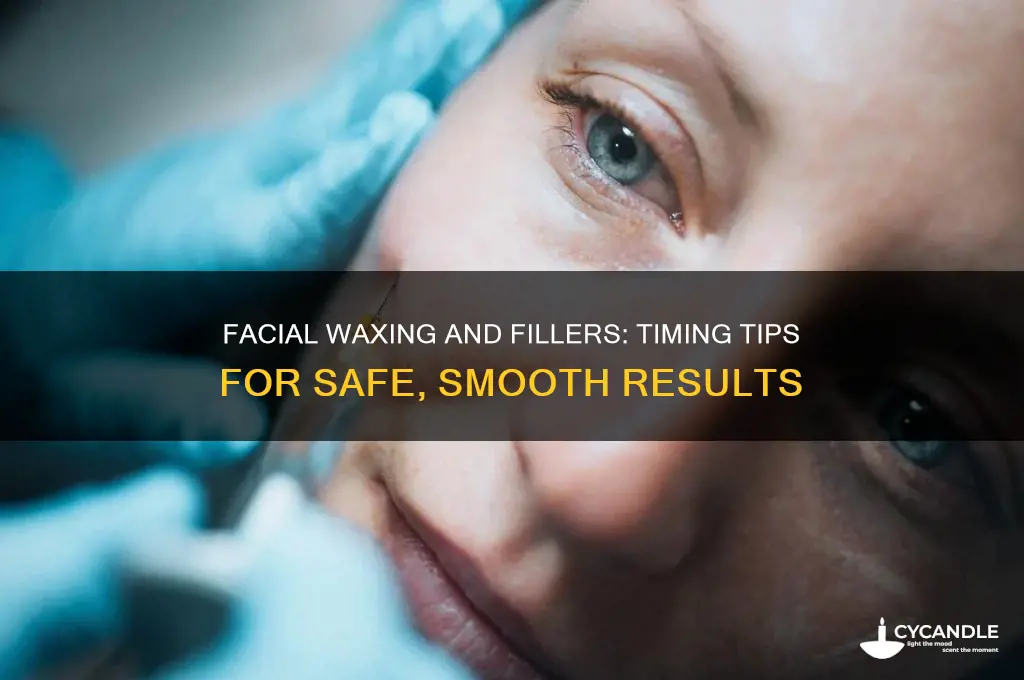can you get fillers after facial waxing