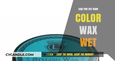 Can Hair Color Wax Withstand Water? Wet Application Tips