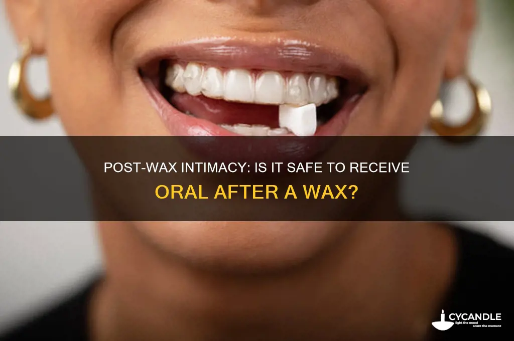 can you get head after a wax