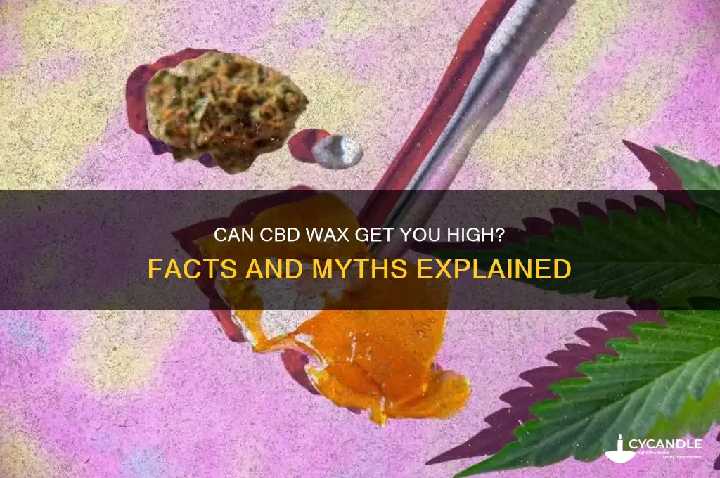 can you get high from cbd wax