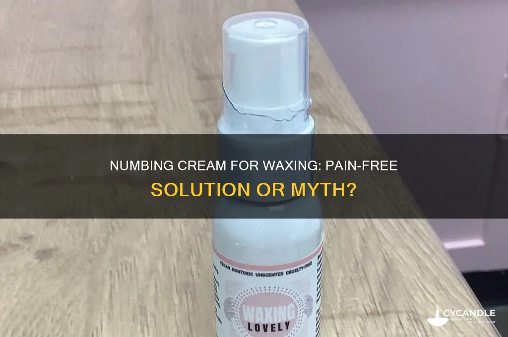 can you get numbing cream for waxing