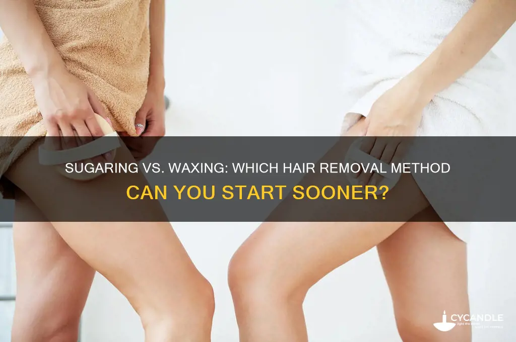 can you get sugaring sooner than waxing