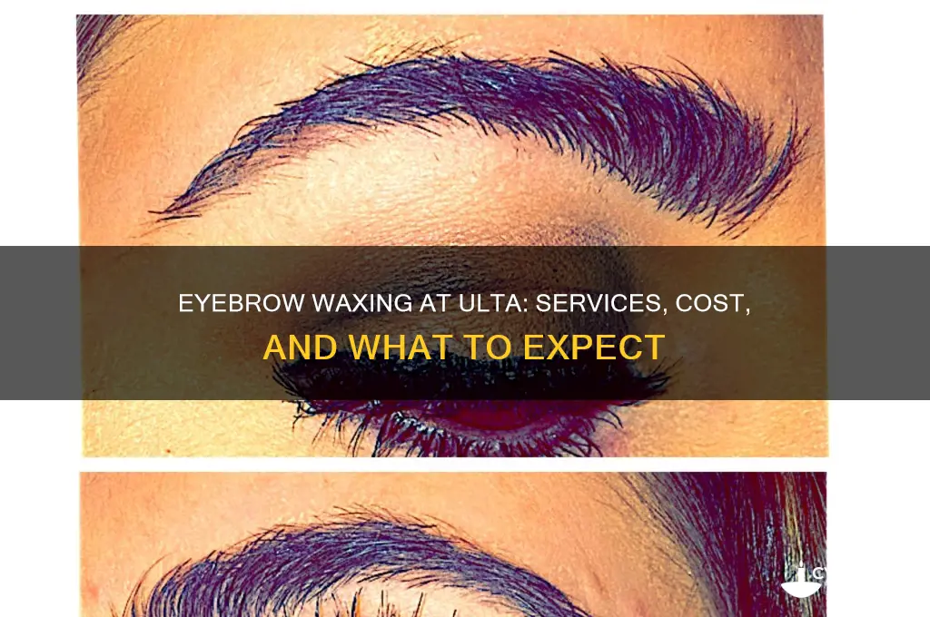 can you get your eyebrows waxed at ulta