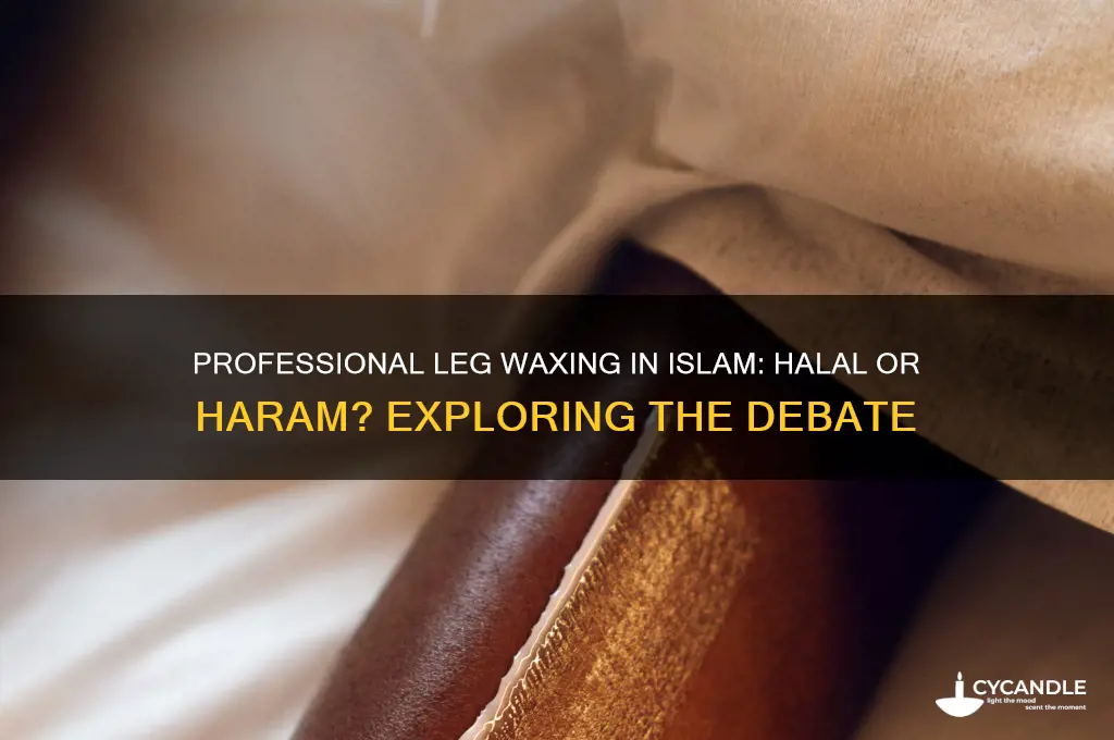 can you get your legs waxed professionally in islam