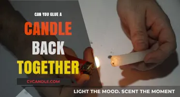 How to Safely Glue a Broken Candle Back Together