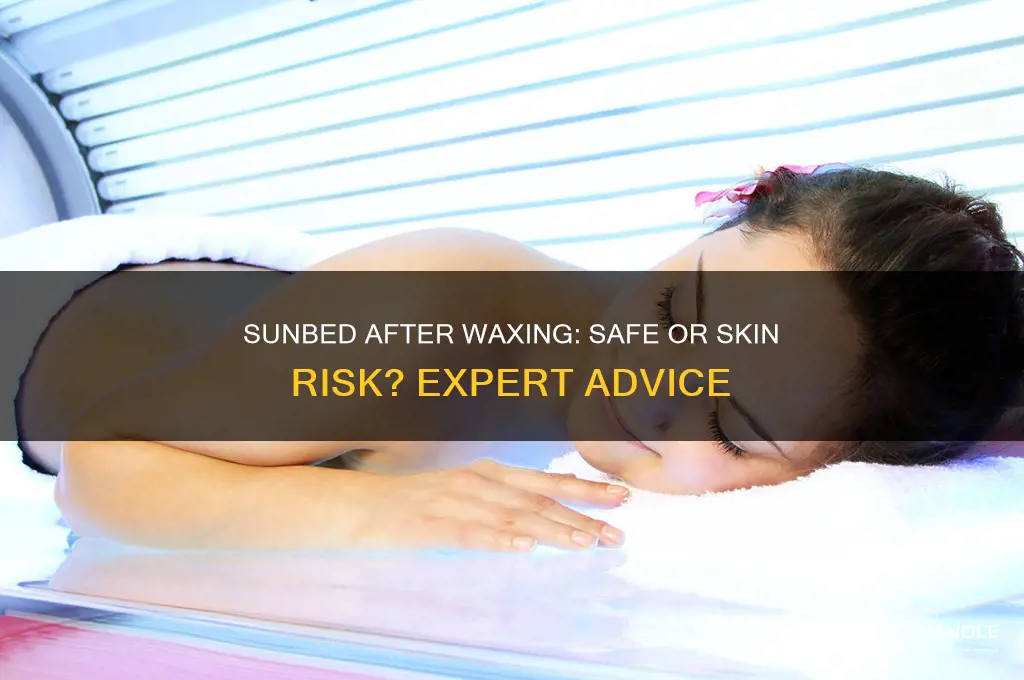 can you go for a sunbed after waxing