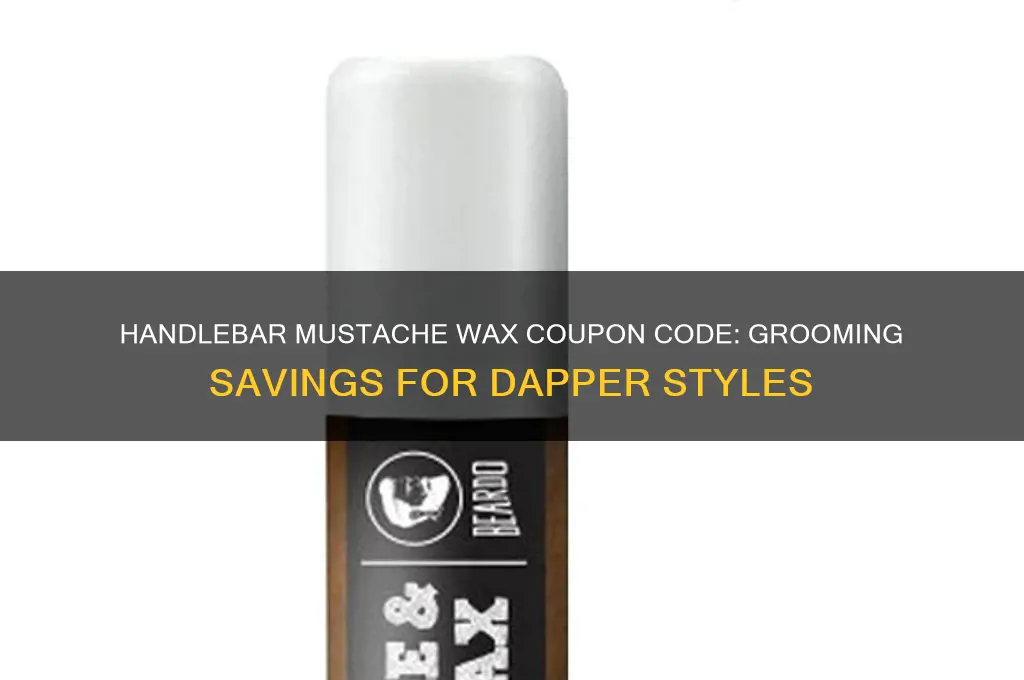 can you handlebar mustache wax coupon code