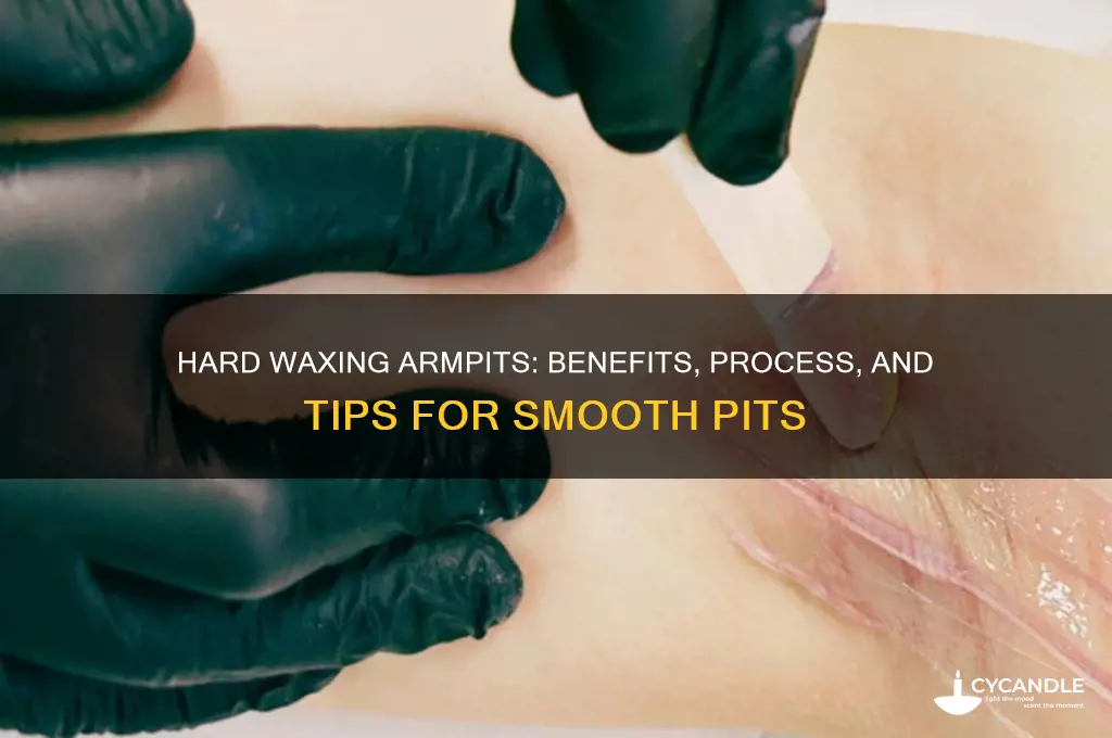 can you hard wax your pits