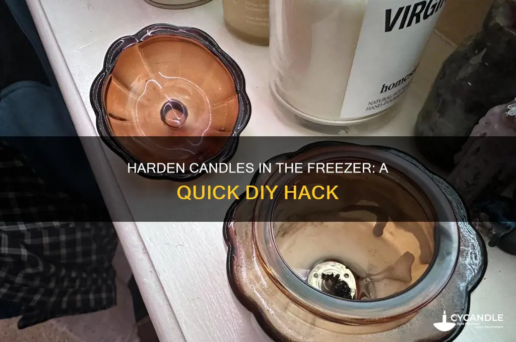 can you harden candles in the freezer