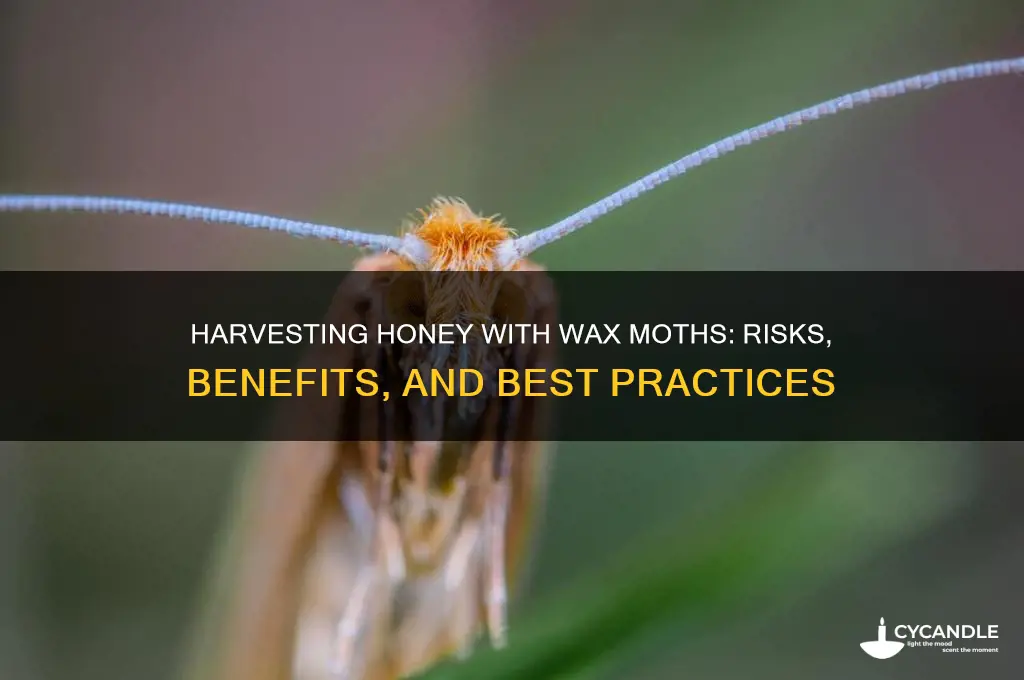 can you harvest honey with wax moths