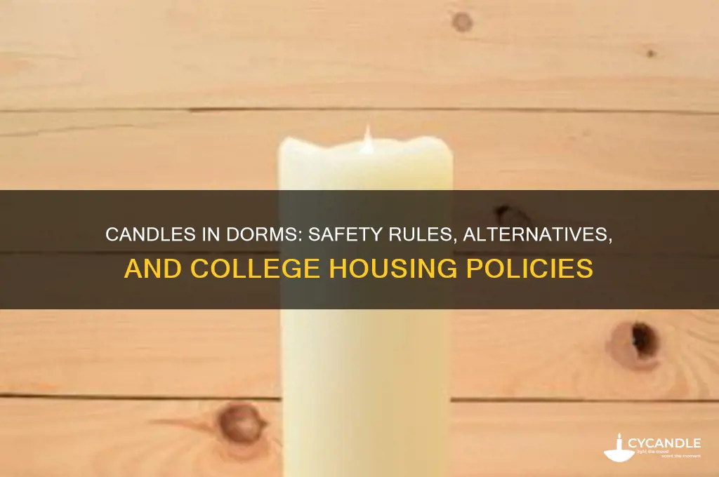 can you have candles in dorms