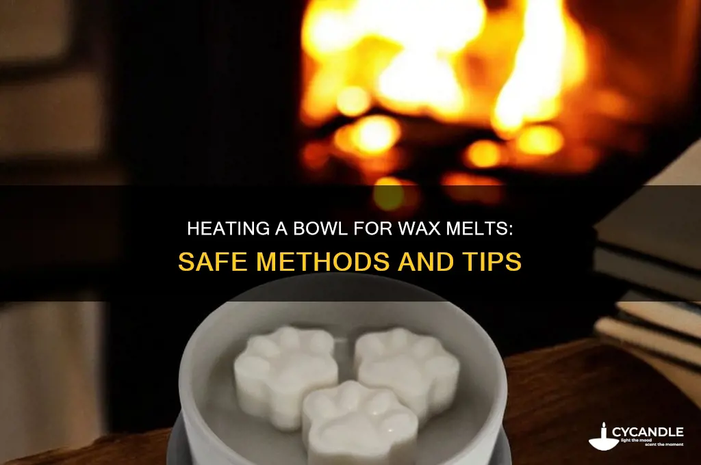 can you heat a bown to melt wax melts