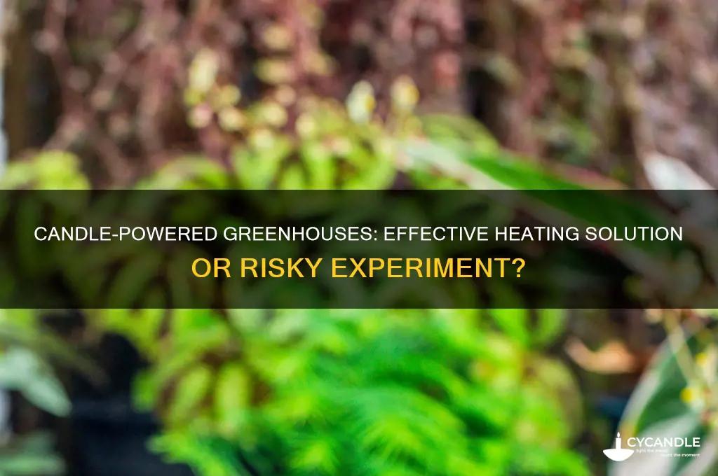 can you heat a greenhouse with candles