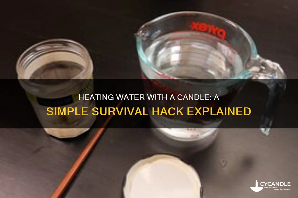 can you heat water with a candle