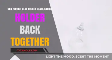 Repairing Broken Glass Candle Holders with Hot Glue: A DIY Guide