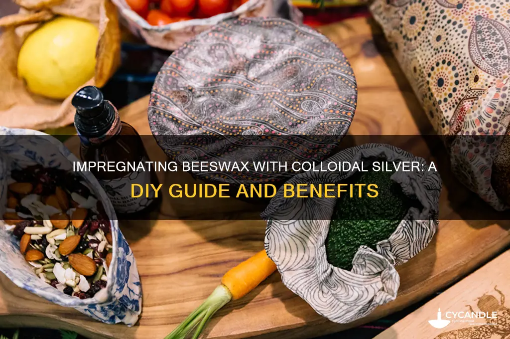 can you impregnate beeswax with colloidal silver