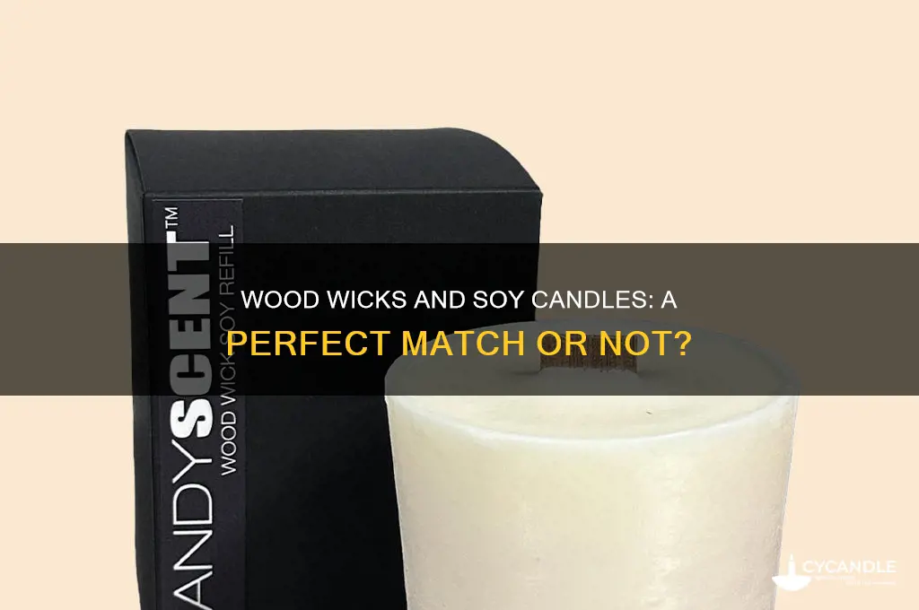 can you ise wood wicks with soy candles