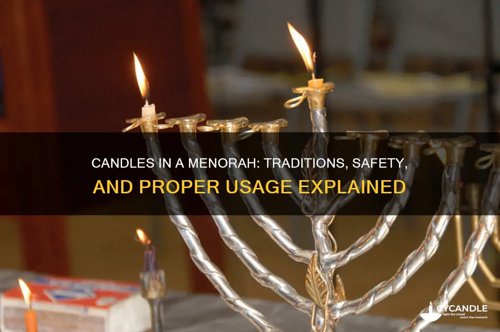 can you keep candles in a menorah