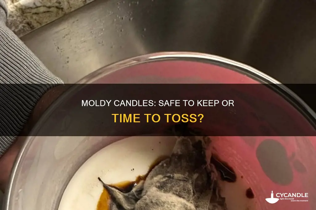 can you keep candles thats been exposed to mold