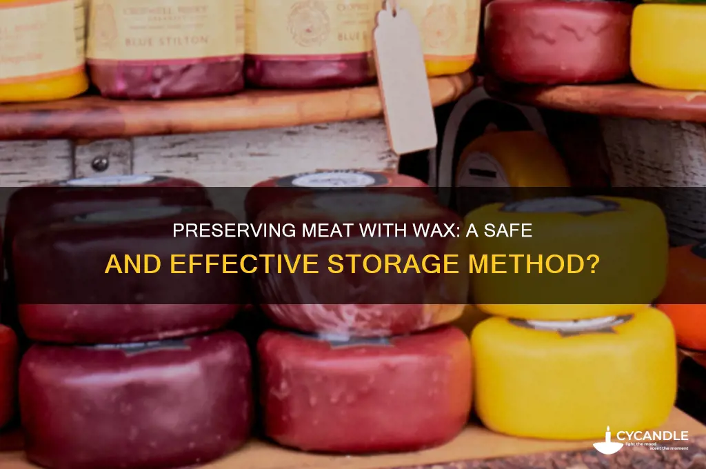 can you keep meat in wax
