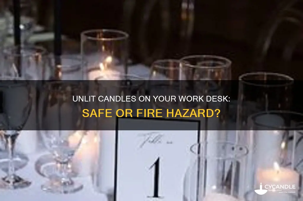 can you keep unlit candle on work desk