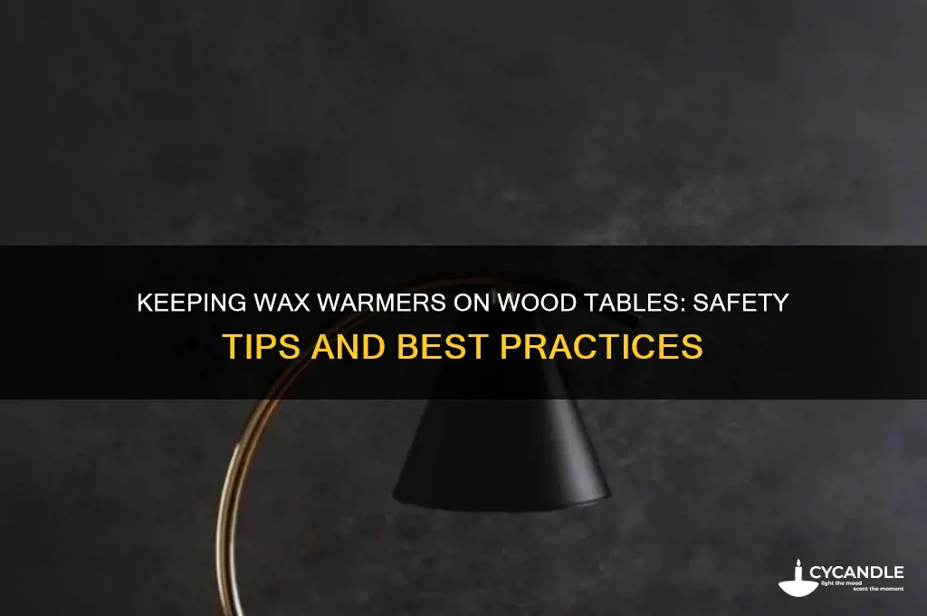 can you keep wax warmers on wood tables