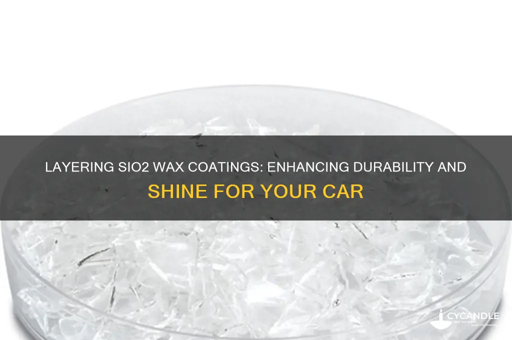 can you layer si02 wax coatings