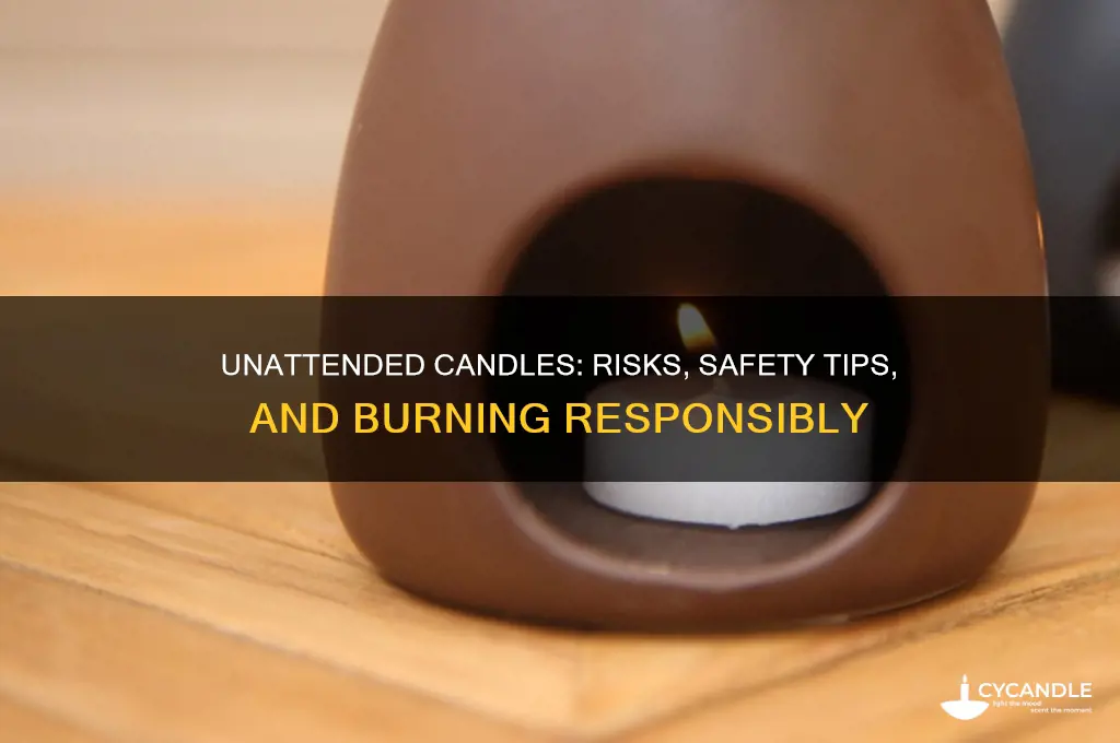can you leave a candle burning unattended