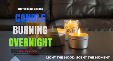Is It Safe to Leave a Glass Candle Burning Overnight?