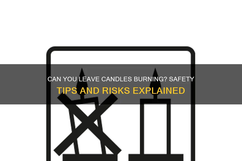 can you leave candles burning