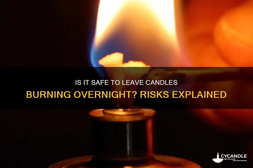 can you leave candles on overnight
