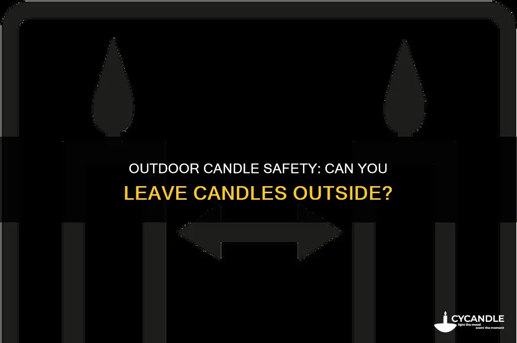 can you leave candles outside