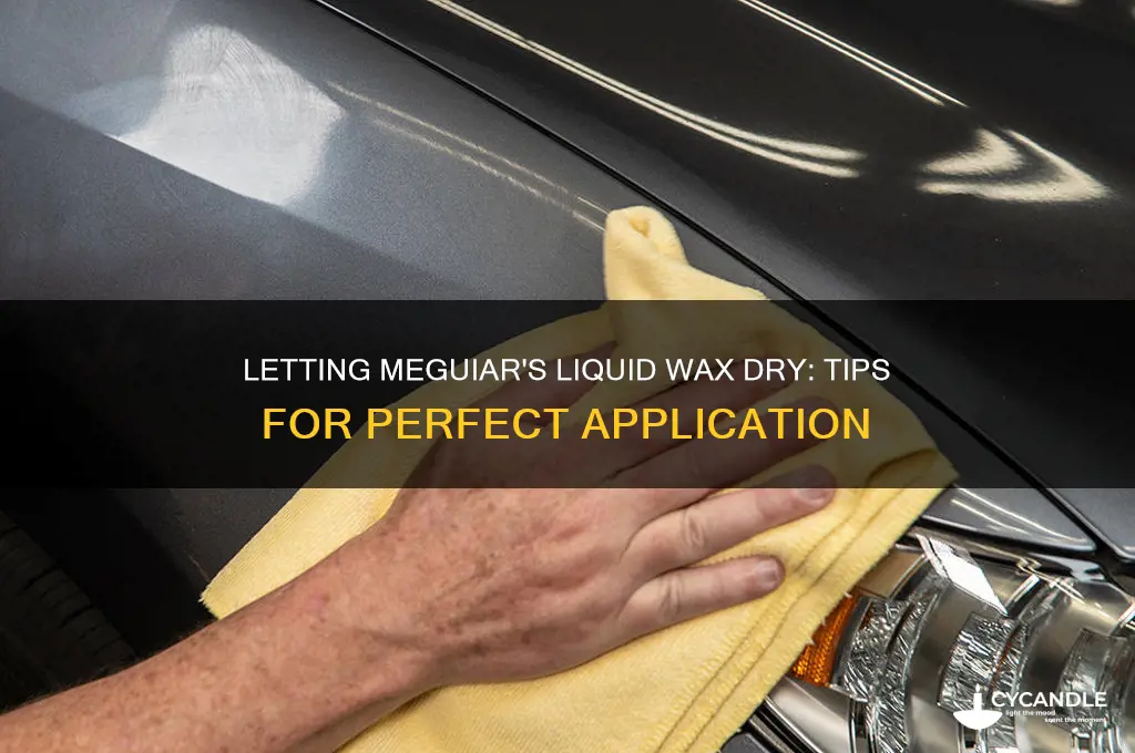 can you let miguiares liquid wax dry