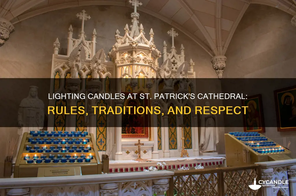 can you light a candle at st patrick