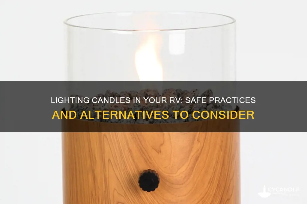 can you light a candle in an rv