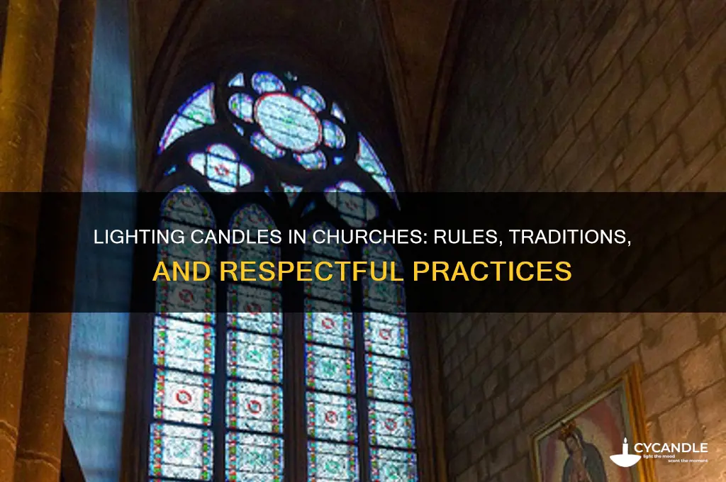 can you light a candle in any church