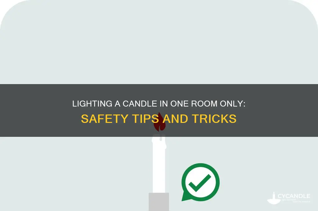 can you light a candle in oneroomonly