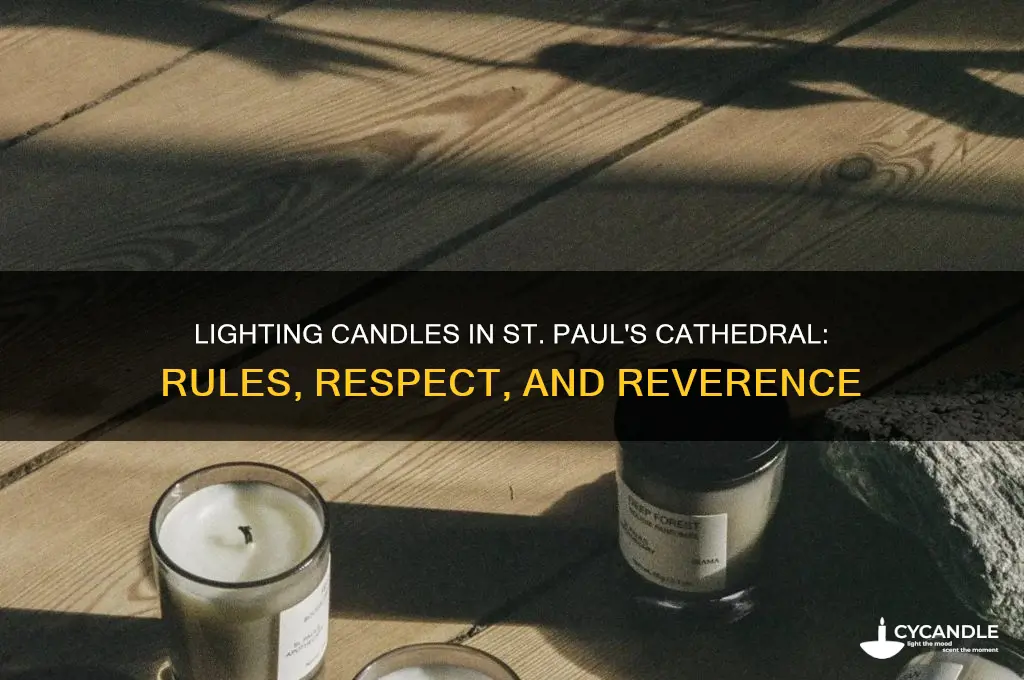 can you light a candle in st paul