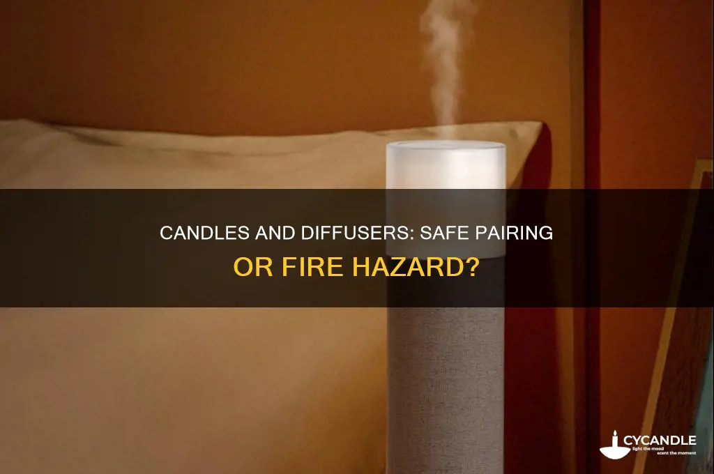can you light a candle next to a diffuser