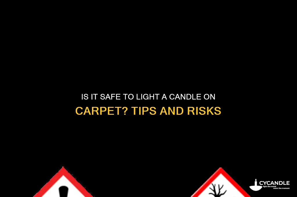 can you light a candle on carpet
