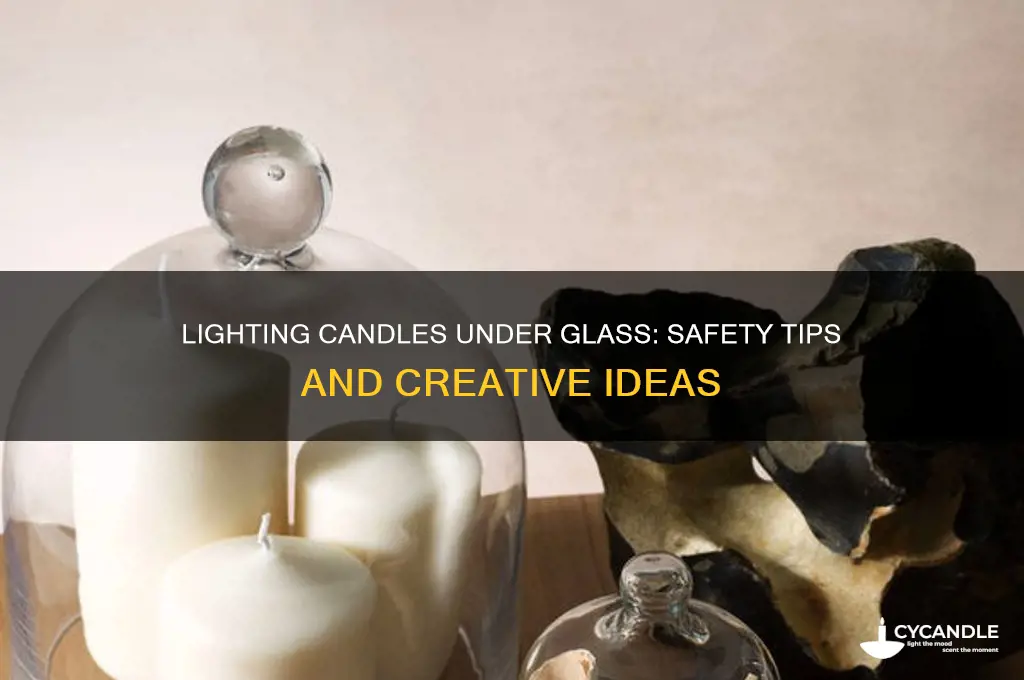 can you light a candle under glass