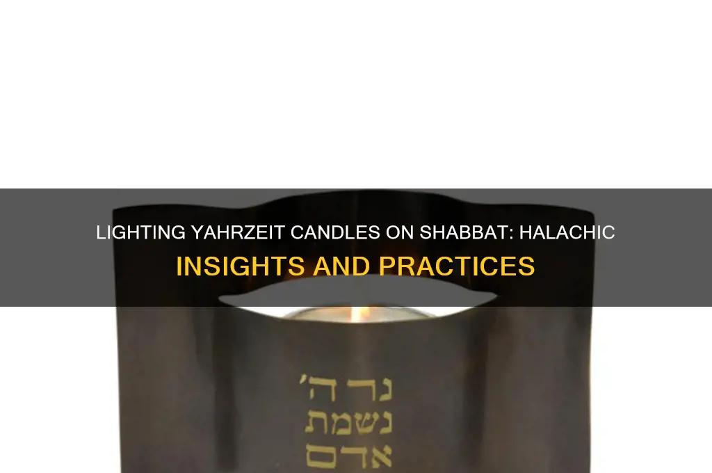 can you light a yahrzeit candle on shabbat