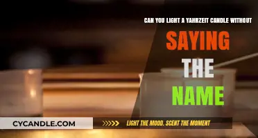 Lighting a Yahrzeit Candle: Is Reciting the Name Necessary?