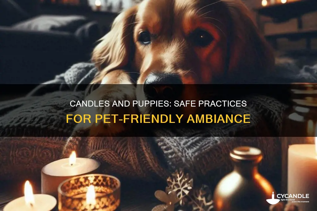 can you light candles around puppies