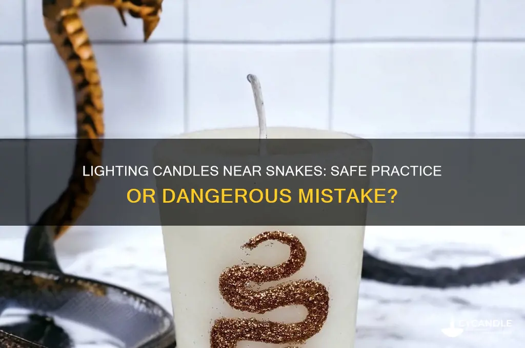 can you light candles around snakes