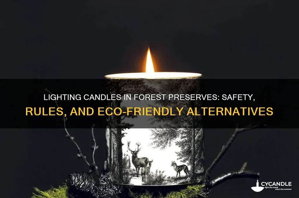can you light candles at forest preserve