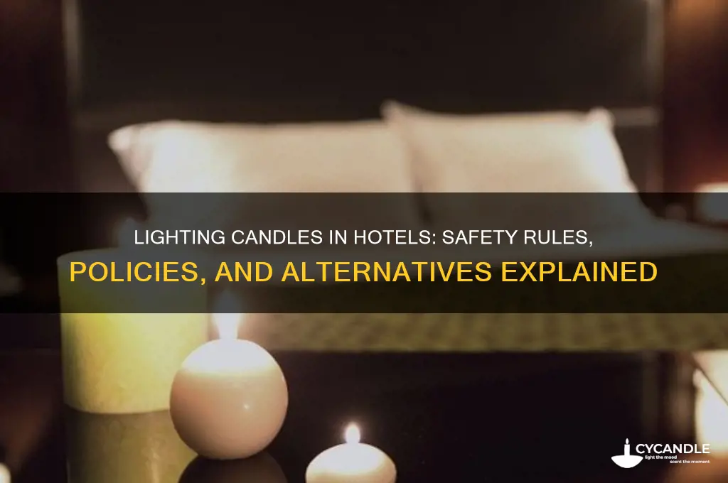 can you light candles in a hotel