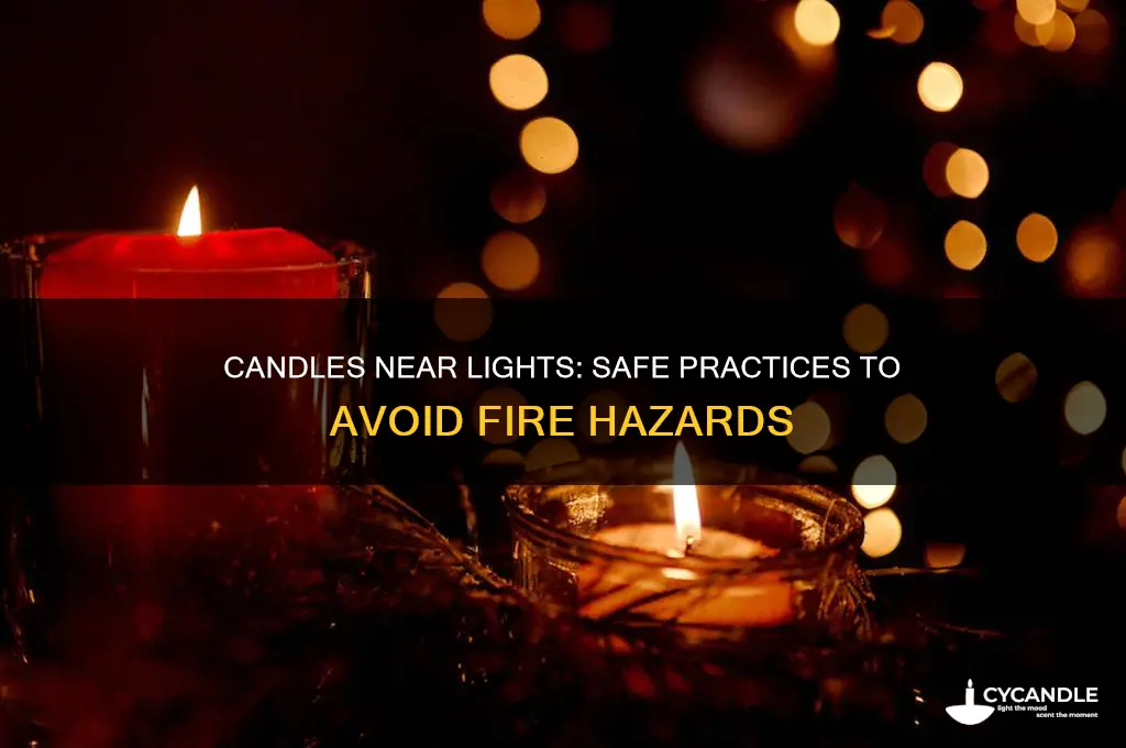can you light candles near lights