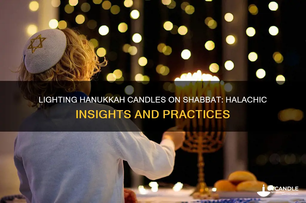 can you light hanukkah candles on shabbat