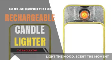 USB Rechargeable Candle Lighter: Can It Ignite Newspaper Safely?